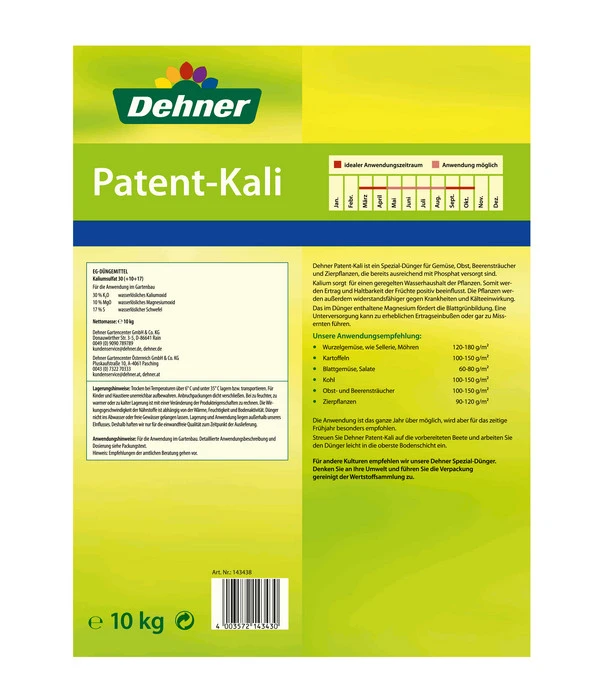 Dehner Patent-Kali, 10 Kg 3 Dehner Patent-Kali, 10 Kg – Bild 3