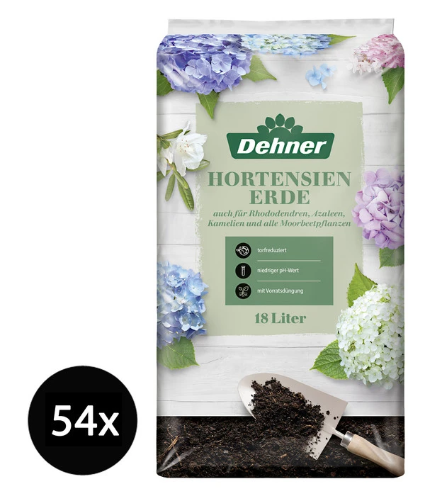 Dehner Hortensienerde, 54 X 18 Liter 1 Dehner Hortensienerde, 54 X 18 Liter