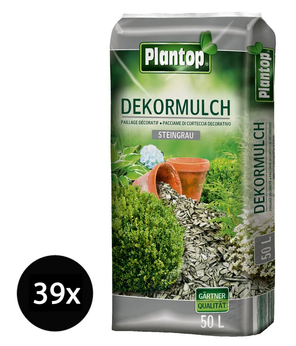 Ziegler Plantop Dekormulch Steingrau, 39 X 50 Liter 1 Ziegler Plantop Dekormulch Steingrau, 39 X 50 Liter