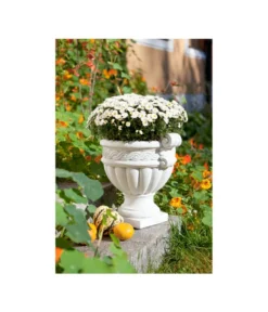 Fantasieco Stein-Vase Baden, Weiß, Ca. Ø45/H42 Cm 7 Fantasieco Stein-Vase Baden, Weiß, Ca. Ø45/H42 Cm -Pflanzen Promotion Geschäft 2388742 WE MO 002 VaseMarmorWeiss46cm