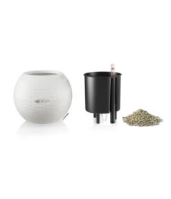 LECHUZA® PURO Color, All-in-One-Set, Inkl. Makramee-Aufhängung -Pflanzen Promotion Geschäft 2418622 WE DE 001 PuroColor20cmweiss