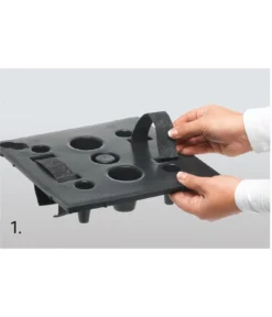 Dehner Kunststoff-Flechttopf Dallas, Quadratisch -Pflanzen Promotion Geschäft 2460004 2460020 WE DE 002 EmsaKunststofftopf36x36cm