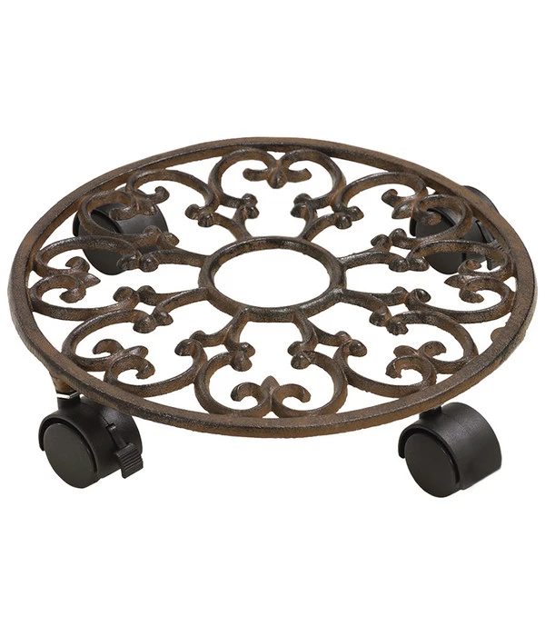 Dehner Gusseisen-Rolluntersetzer, Ø 29 Cm 1 Dehner Gusseisen-Rolluntersetzer, Ø 29 Cm