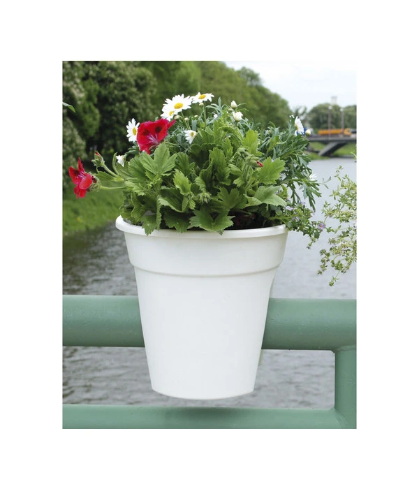 KHW Kunststoff-Geländertopf, 3-teilig, Ø 27 X 27,5 Cm 2 KHW Kunststoff-Geländertopf, 3-teilig, Ø 27 X 27,5 Cm – Bild 2