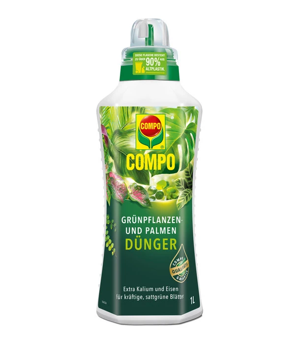COMPO Grünpflanzen- Und Palmendünger, Flüssig, 1 L 1 COMPO Grünpflanzen- Und Palmendünger, Flüssig, 1 L