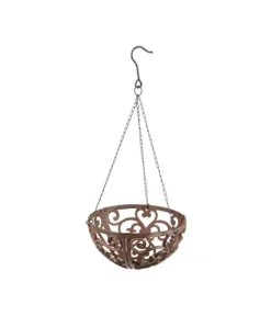 Dehner Gusseisen-Hängeampel Katalonien Mit Kokoseinlage, Rund, Rost, Ca. Ø30/H15 Cm -Pflanzen Promotion Geschäft 2745461 BildD 001 HaengeampelBasketHangingbasket30Cm