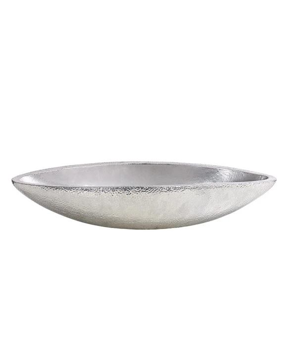 Dehner Keramik-Jardiniere Rosella, Oval, Silber, Ca. B50/H11/T17 Cm 1 Dehner Keramik-Jardiniere Rosella, Oval, Silber, Ca. B50/H11/T17 Cm