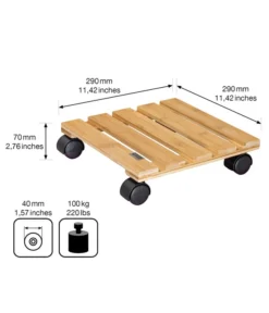 Wagner Pflanzroller Bambus, 29 X 29 Cm -Pflanzen Promotion Geschäft 3213022 WE BG 003 MULTIROLLERBAMBOO
