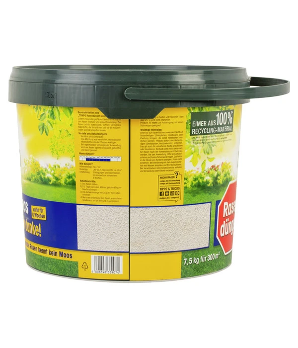 COMPO Rasendünger Moos - Nein Danke! 7,5 Kg 2 COMPO Rasendünger Moos - Nein Danke! 7,5 Kg – Bild 2