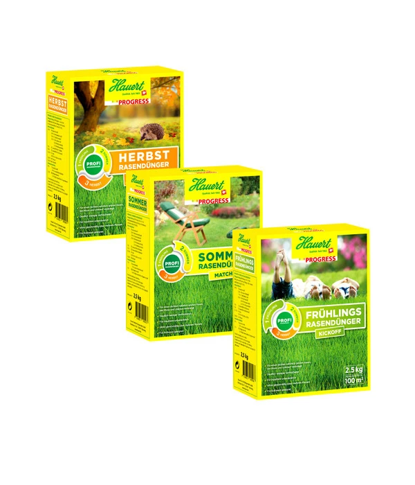 Hauert Progress 3x 2,5 Kg Rasendünger-Set Frühling, Sommer, Herbst 1 Hauert Progress 3x 2,5 Kg Rasendünger-Set Frühling, Sommer, Herbst