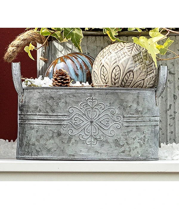 Dehner Zinkschale Mit Henkel 1 Dehner Zinkschale Mit Henkel