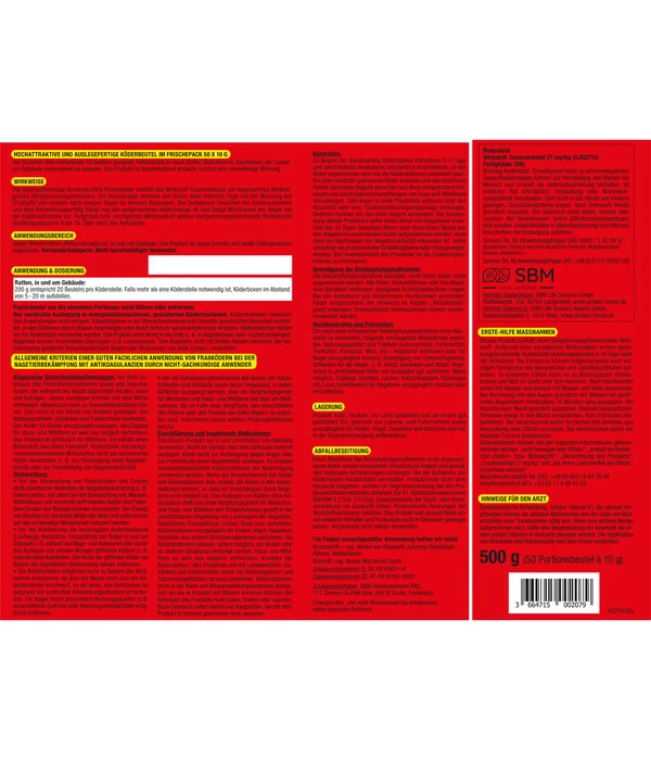 Brumolin® Ultra Rattenköder, 500 G 2 Brumolin® Ultra Rattenköder, 500 G – Bild 2