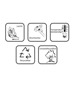 Farmet Kunststoff-Blumentopf Bilobo, Ca. B50/H50/T25 Cm -Pflanzen Promotion Geschäft 4177804 WE DE 005 WuerfelBo 43x43x43cmFLUORESZIEREND 4