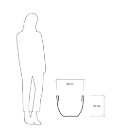 Farmet Kunststoff-Pflanzkübel Eos, Ca. ø 40/H29 Cm, Dunkelanthrazit -Pflanzen Promotion Geschäft 4185310 WE DE 004 EOSRunderPflanzkuebelDurchmesser40cm29cmhochDUNKELANTHRAZIT