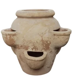 Dehner Terrakotta-Erdbeer- Und Kräutertopf, Antik-terrakotta, Ca. Ø40/H36 Cm