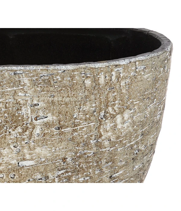 Dehner Keramik-Jardiniere Lana, Oval, Braun, Ca. B30/H17/15 Cm 2 Dehner Keramik-Jardiniere Lana, Oval, Braun, Ca. B30/H17/15 Cm – Bild 2