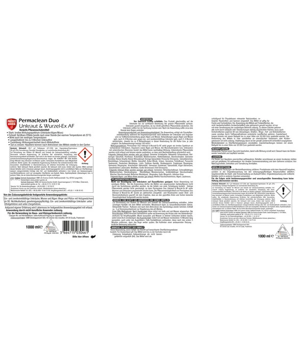 PROTECT GARDEN Permaclean Duo Unkraut & Wurzel-Ex AF, 1 L 2 PROTECT GARDEN Permaclean Duo Unkraut & Wurzel-Ex AF, 1 L – Bild 2