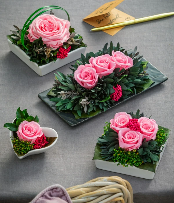 Dehner Keramik-Schale Mit Longlife-Rose Dita, Rosa, Ca. B10/H11/T10 Cm 3 Dehner Keramik-Schale Mit Longlife-Rose Dita, Rosa, Ca. B10/H11/T10 Cm – Bild 3