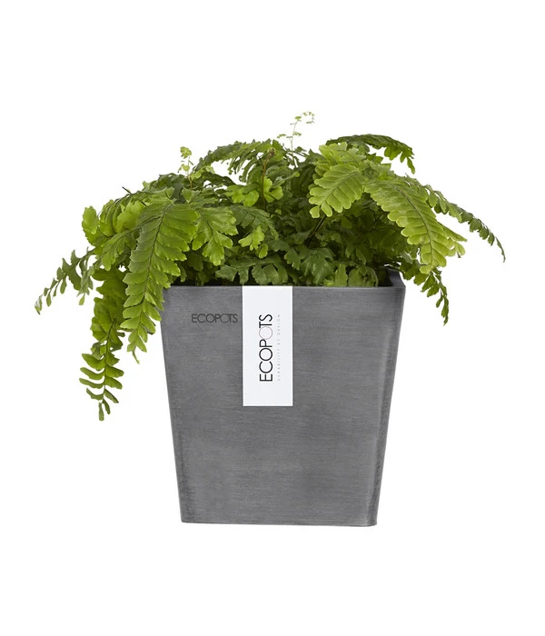 Ecopots Kunststoff-Kasten Manhattan Mit Wassersystem, Grau 2 Ecopots Kunststoff-Kasten Manhattan Mit Wassersystem, Grau – Bild 2