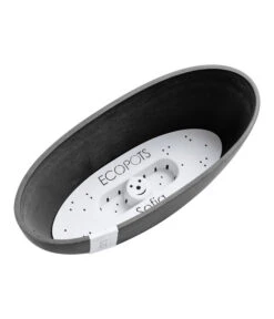 Ecopots Kunststoff-Schale Sofia Mit Wassersystem, Oval, Dunkelgrau, Ca. B30/H13,5/T13 Cm -Pflanzen Promotion Geschäft 6614929 WE DE 001 EcopotsKunststoffSchaleSofiamitWassersystemovaldunkelgrau