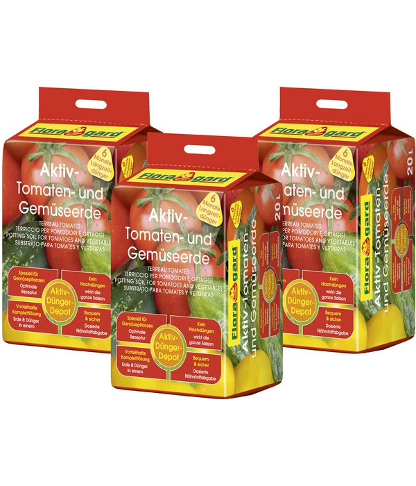 Floragard Aktiv Tomaten- Und Gemüseerde 1 Floragard Aktiv Tomaten- Und Gemüseerde