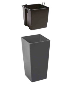 Siena Garden Kunststoff-Topf Lyon, Konisch, Ca. B40/H75/T40 Cm -Pflanzen Promotion Geschäft 6655377 WE DE 001 PflanzgefaessLyonAnthrazit