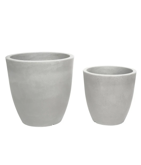 Farmet Kunststoff-Topf-Set Orione Alto, Rund, Grau, 2-teilig 1 Farmet Kunststoff-Topf-Set Orione Alto, Rund, Grau, 2-teilig