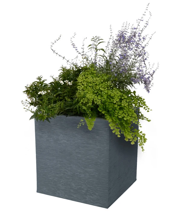 EDA-plastiques Kunststoff-Topf Graphit, Gerillt 2 EDA-plastiques Kunststoff-Topf Graphit, Gerillt – Bild 2