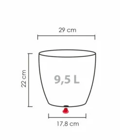 Scheurich Kunststoff-Topf Barceo, Rund -Pflanzen Promotion Geschäft 6769475 WE BG 001 ScheurichTopfBarceo
