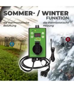 Bio Green Überwinterungszelt-Set Arctic, Inkl. Heizung & Frostwächter, Ca. B186/H175/T84 Cm -Pflanzen Promotion Geschäft 6814636 WE DE 001 BioGreenThermostat