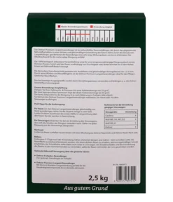 Dehner Premium Langzeitrasendünger -Pflanzen Promotion Geschäft 6860472 WE FS 002 DehnerPQRasenduenger2500g
