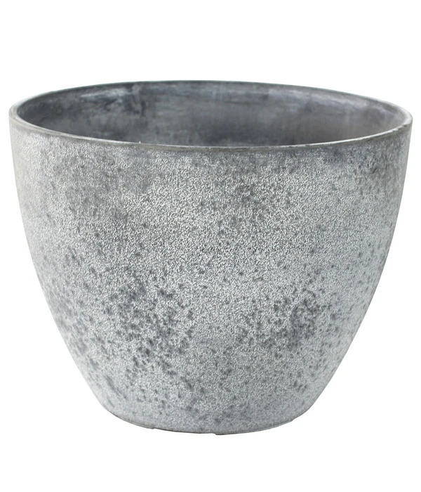 Dehner Kunststoff-Übertopf Nova, Konisch, Grau 1 Dehner Kunststoff-Übertopf Nova, Konisch, Grau