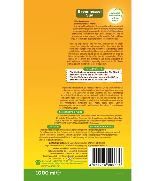Solabiol® Brennnessel Sud, 1 L 2 Solabiol® Brennnessel Sud, 1 L – Bild 2